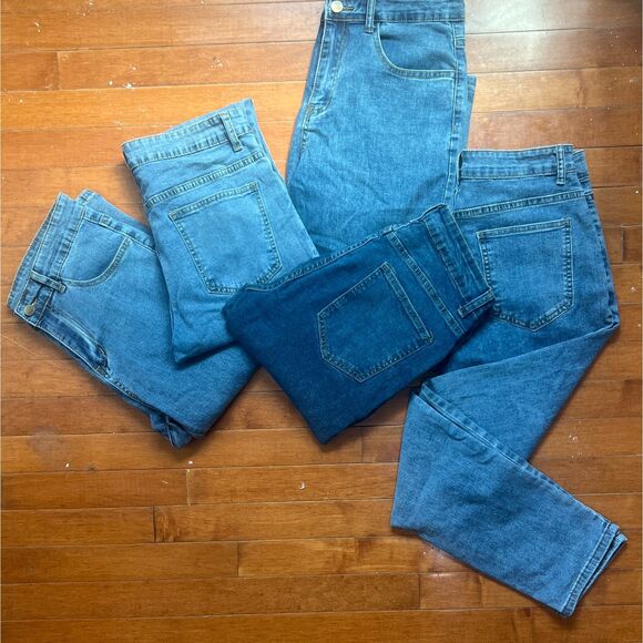 5 PAIRS JEANS $40 30X30 ASOS Slim Skinny Stretch Jeans Excellent Condition EUC - Picture 1 of 6